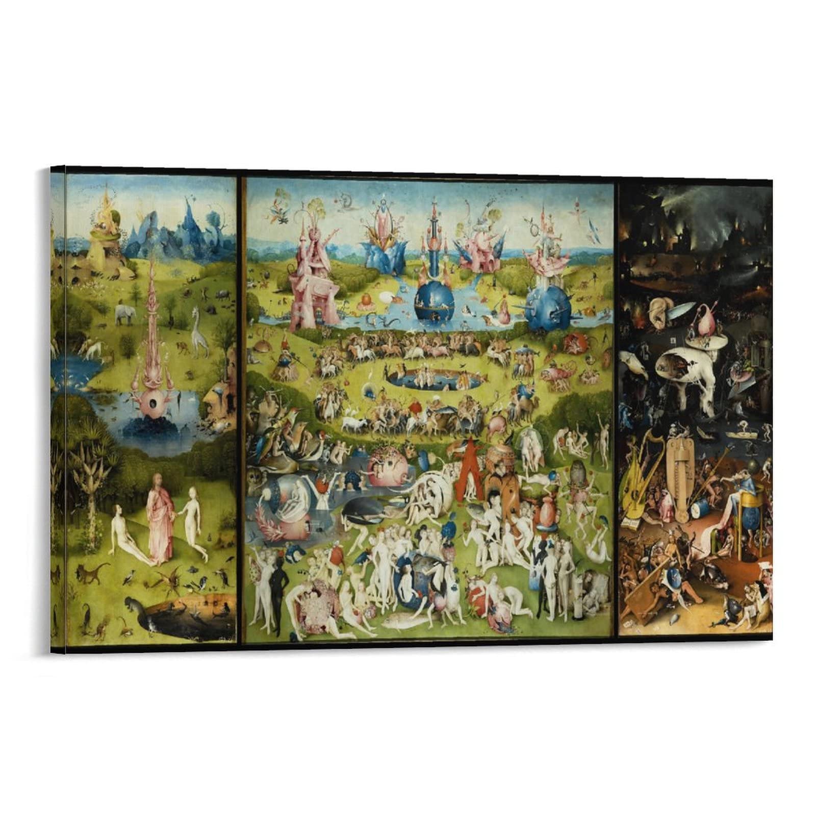 『楽園』絵画・インテリア Amazon.co.jp: ヒエロニムス ボス 快楽の園 地獄絵図 A3 サイズ
